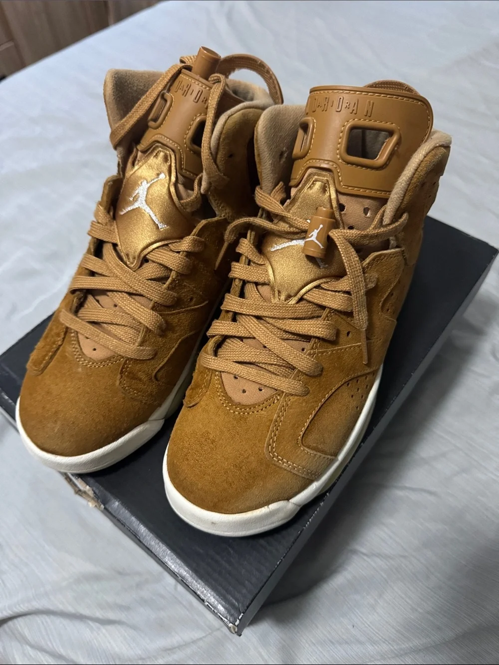 Jordan Wheat Brown Suede 6s